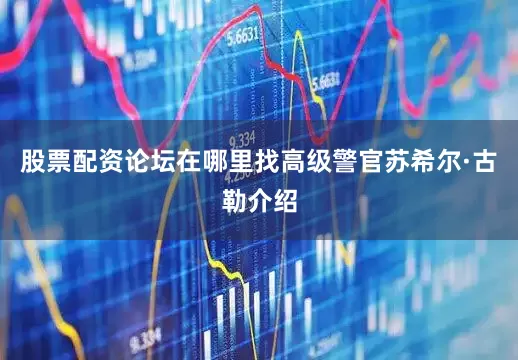 股票配资论坛在哪里找高级警官苏希尔·古勒介绍